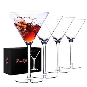 BACLIFE Martini-Gläser-Set mit Stiel
