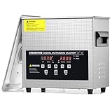 CREWORKS Ultrasonic Cleaner 3L Large Capacity Stainless Steel Commercial Ultrasonic Cleaner 100W with Heater & Digital Timer for Jewelry Watch Glasses Dentures Small Parts Circuit Board - Image 1