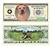 American Art Classics Pit Bull Dog Million Dollar Bill - Comes in Currency Holder Protector - Best Gift for Pit Bull Lovers