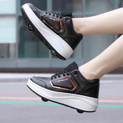 Kids Roller Skate Shoes with 4 Wheels, Sneakers for Boys Girls Birthday Thanksgiving Christmas Day2