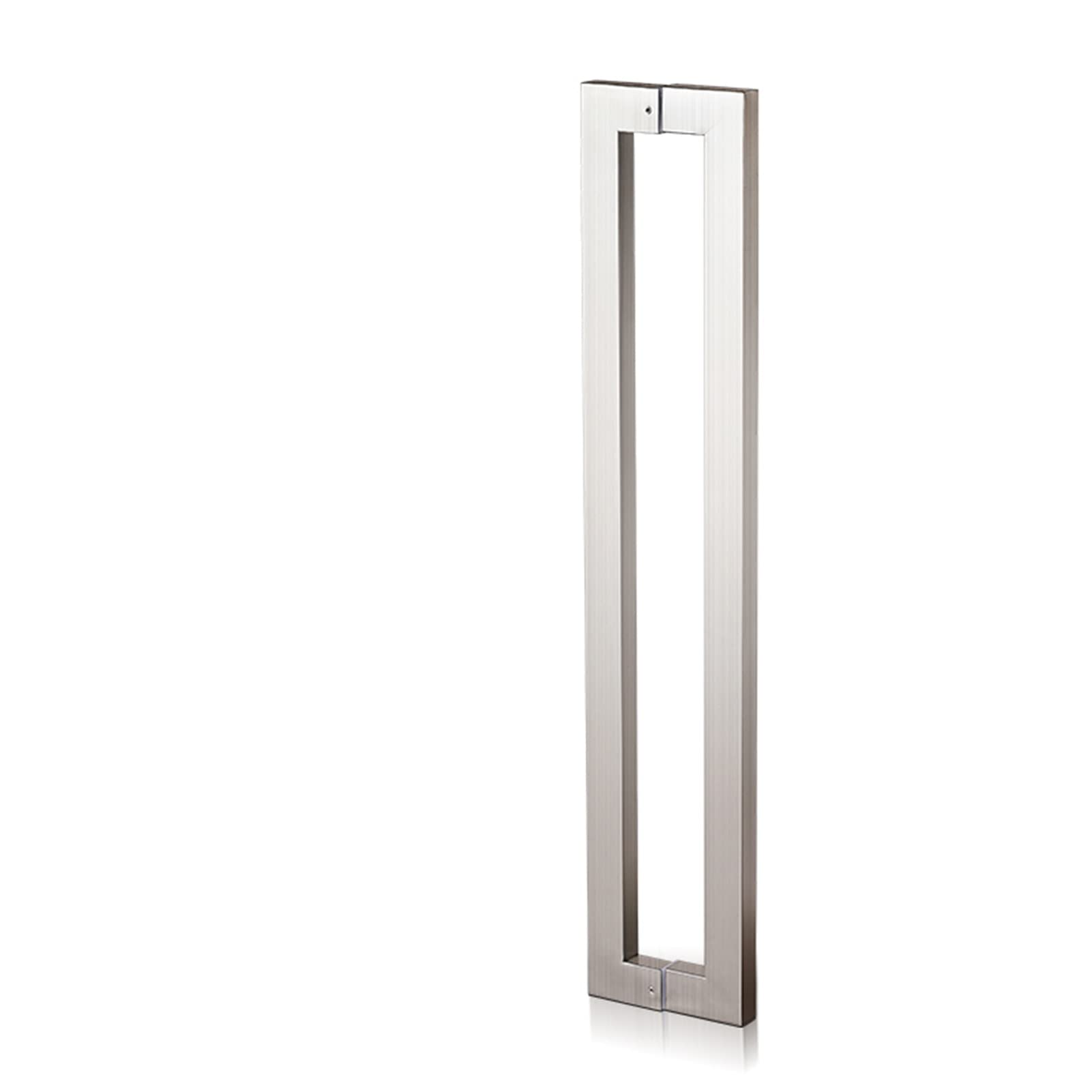 Poignée de porte coulissante de grange en H argent 32 pouces