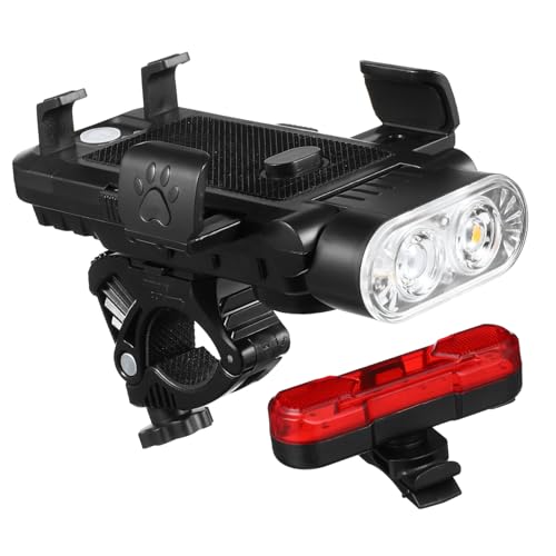 Eclairage rechargeable feu arrière de vélo noir à haute visibilité