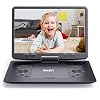 16.9” Tragbarer DVD Player mit 14.1” HD Großbildschirm, Kinder DVD Player, Einzigartiges Extra Button Design, Tragbar…