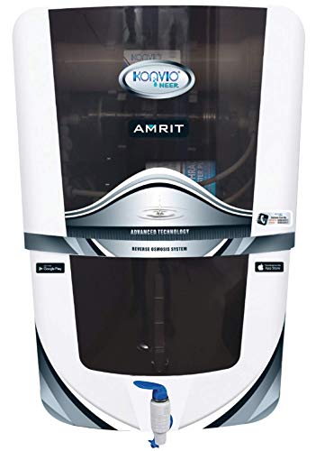 Konvio Neer Amrit Mineral RO+UV+TDS Water Purifier with High TDS 3000 Membrane Japanese UV (Black Mineral)