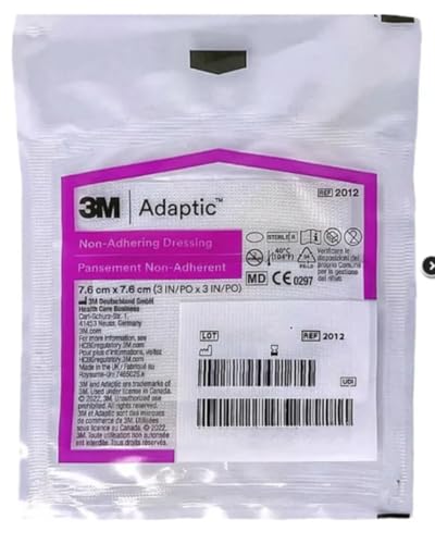 3M Adaptic Non-Adhering Dressing 7.6 cm x 7.6 cm Box of 50