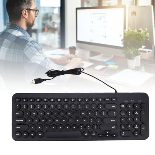 Clavier USB filaire multimedia compact pour travailler en open space et bureau - 5