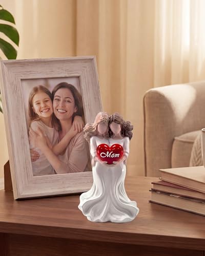 Figura Decorativa Madre e Hija Resina Pintada miniatura 7