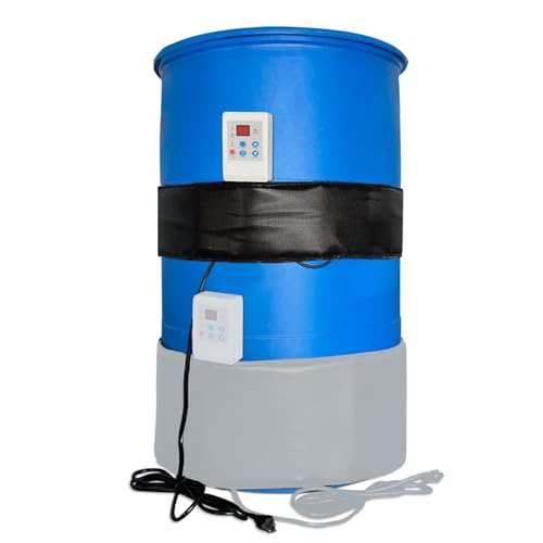 Industrial 55-Gallon Barrel Heater with Thermostat