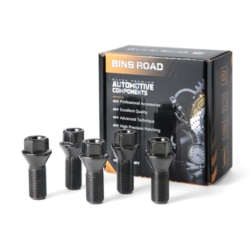 BINB ROAD 36136781151 Wheel Lug Bolt Nuts M14x1.25 Compatible with BMW MINI 118d 120d 218d 225d 318d 330d 330i 425d 428i 530d 550i M5 X1 X2 X3 X4 X5,5Pcs