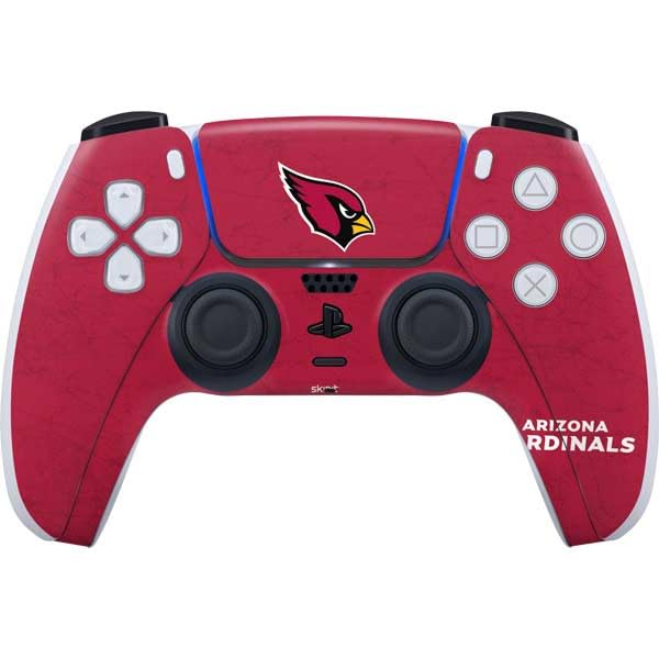 Skinit Decal Gaming Skin Compatible with PS5 Controller - Officially Licensed NFL Arizona Cardinals Distressed Design