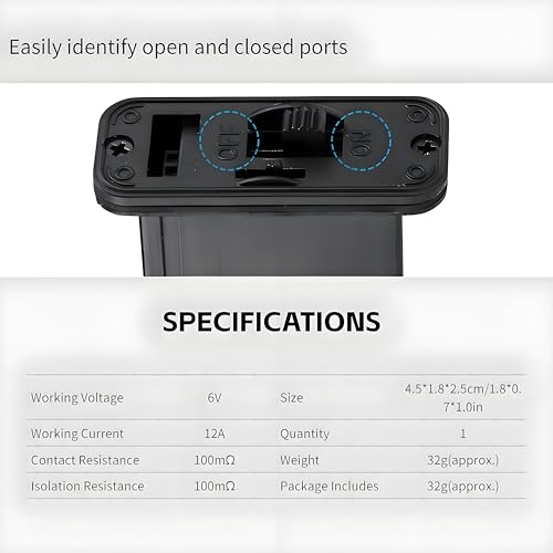 Dilwe RC-Flugzeug Schalter Mit XT60 Stecker, EIN On-Off-LED - EIN frei Anschluss, EIN/Aus-Anschlusskabel, Hochleistung RC-Flugzeugmodell für Hochleistungsstromversorgung