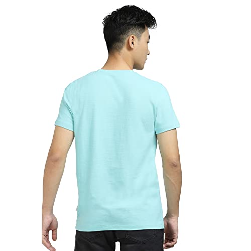 Image of Jack & Jones Men's Cotton Solid Slim Fit Crew Neck T-Shirt