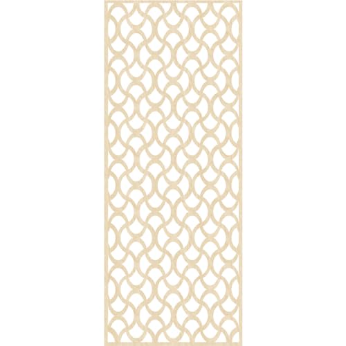 Image of Resort Decorative Pierced Fretwork Wood Wall Panels, 33 3 /8 inchW x 84 3 /8 inchH x 3 /8 inchT, Birch