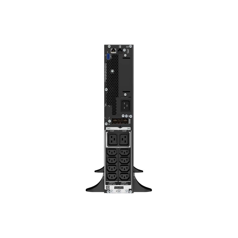 APC Smart-UPS SRT - SRT3000XLI - Unterbrechungsfreie Stromversorgung (USV) 3000VA - (8) IEC C13, (2) IEC C19, Multifunktionelle LCD-Status- und Steuerkonsole