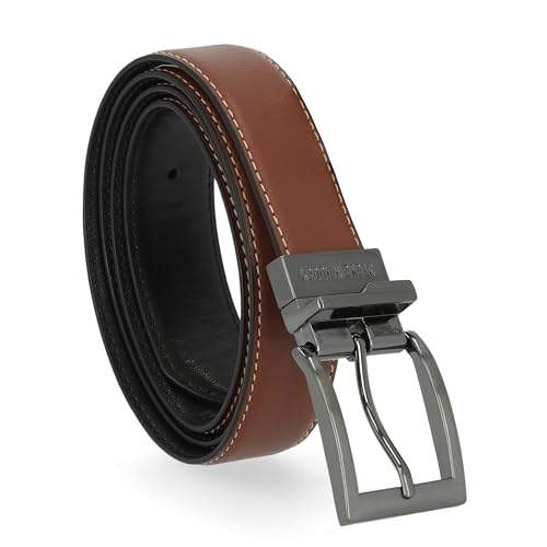 Image of Steve Madden Men's Reversible Men's Dress Casual Every Day Leather Belt