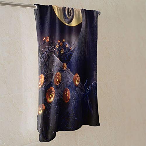 Msguide The Nightmare Before Christmas Hand Towels Ultra Soft Highly Absorbent Bathroom Towel Multipurpose Thin Kitchen Dish Guest Towel For Hotel, Gym And Spa Christmas Decor (27.5" X 15.7") #TOP5