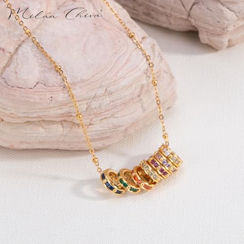 Milan Chiva Gold Pendant Necklace for Women 14K Dainty Charm Statement Chain Jewelry3