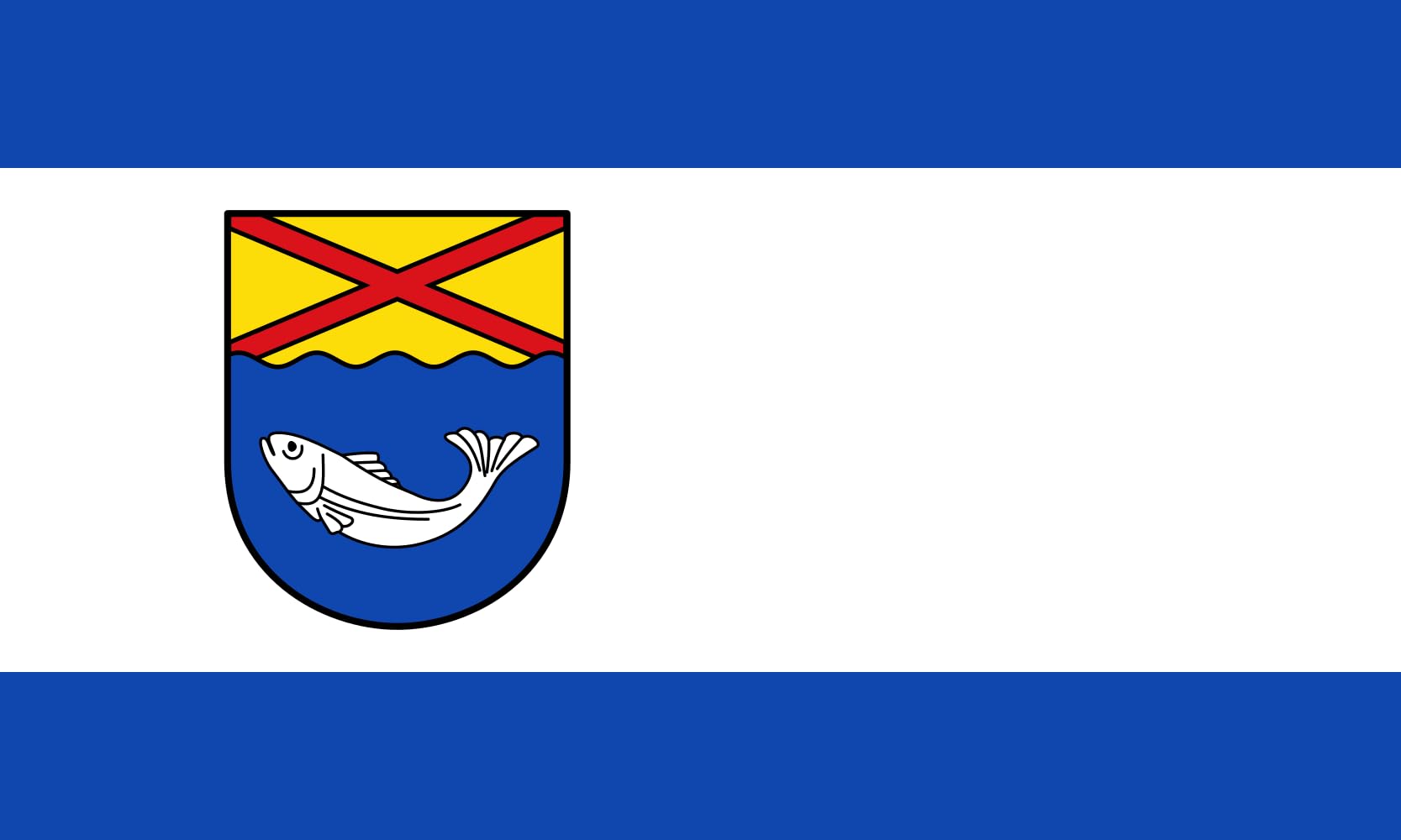 Drapeau Kalletal grand format pavillon officiel de la municipalité allemande