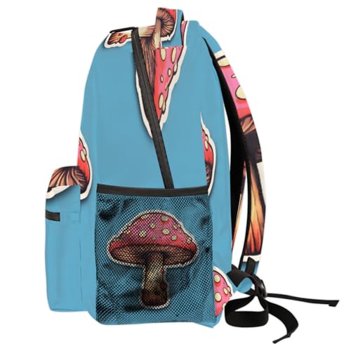 Sac à dos champignon grand format pour ordinateur et école - 4