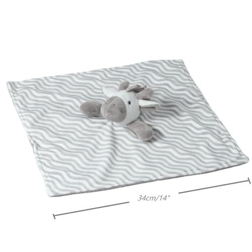 Image of CREVENT Cozy Plush Baby Security Blanket, Loveys for Baby Girls and Boys, Birthday (Zebra + Penguin)