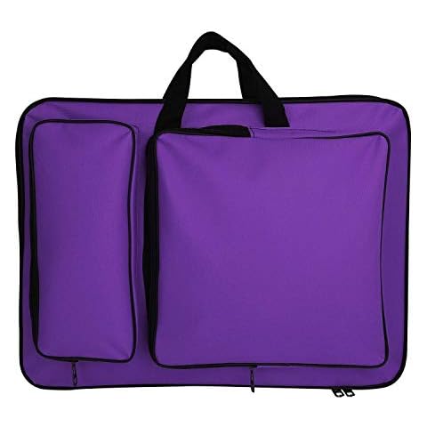 A3 Art Portfolio Case Water-resistant Art Portfolio Carry Bag Portable Drawing Board Bag Student Art Work Portfolio Backpack Painting Sketch Pad Art Storage Tote Bag for Palette Paints Brushes Pencils Cover