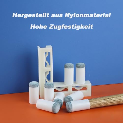 CALLYSONIC 10 Stück Billard Queue Spitzen, 10 mm Billard Queue Spitze, Billard Ersatzspitzen, Billard Queue zubehör