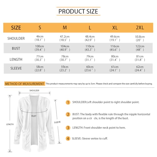 Jndtueit Blue Smoke Butterfly Women'S Cardigan Sweaters Open Front Long Sleeve Cardigan Dressy Casual Trendy Lightweight Jacket Coat Drape Dusters For Women thumb #6