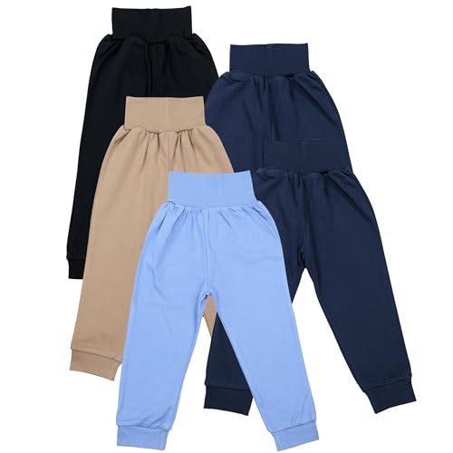 TupTam Pumphose Baby 5er Pack Unisex - Bequeme Baby Hose für Jungen und Mädchen aus Oeko-Tex Baumwolle, Farbe: Junge, Größe: 92