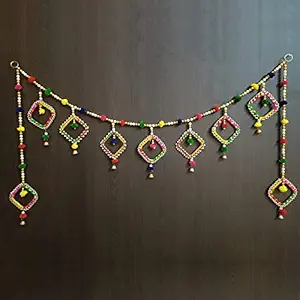 MyGiftyShop Handmade Door Hanging Bandarwal Chudi Style Toran (TC-02) -Diwali New Year Inauguration Wedding Festival Home Decor Pooja (40 Inch X 6 Inch)