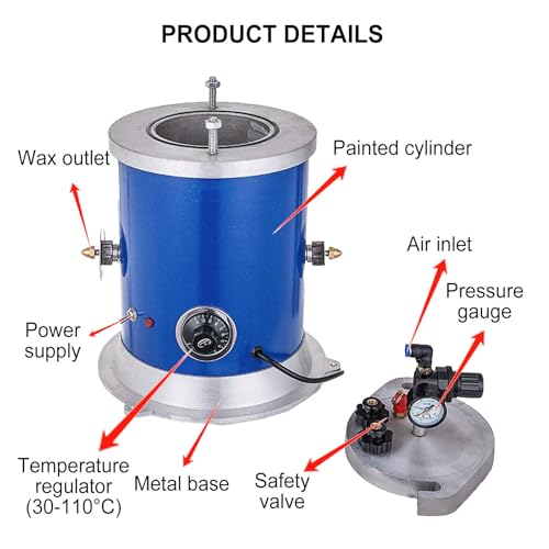 Machine injection de cire sous vide anti-obstruction moulage bijoux - 3