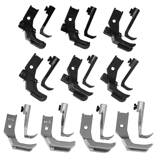Set de 10 pies prensa con guía para costura industrial miniatura 1