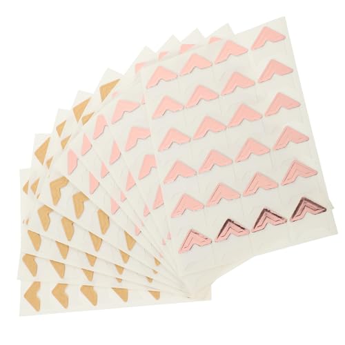 KALLORY Photo Mounting Corners 240 Pieces Photo Album Accessories Sticker Storage Book Corners for Scrapbookers