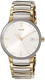 Rado Men's Centrix Stainless Steel/PVD Super-LumiNova Quartz Sport Watch with Two-Tone-Stainless-Steel Strap, 2 Silver/Gold, 20 (Model: R30931103)