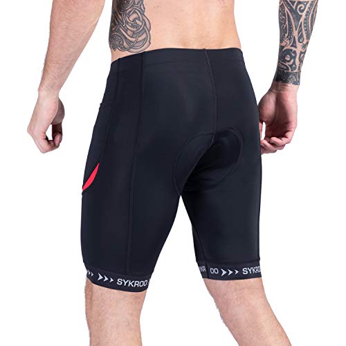 image for SYKROO Men's Cycling Triathlon Shorts 3D Padded Quick Dry Pants Bike B