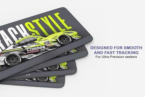 Image of 1Pc Car Design Large Extended Mouse Pad - Non-Slip Spill-Resistant Desk Mat with Special-Textured Surface for Gaming, Office & Home (585mm x 280mm)