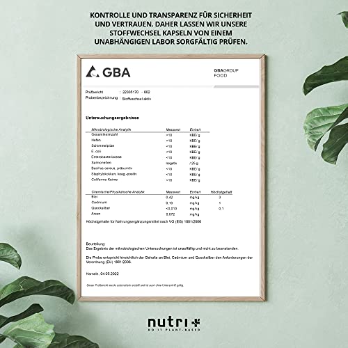 Abnehmpillen Nutri zur Unterstützung des Stoffwechsels