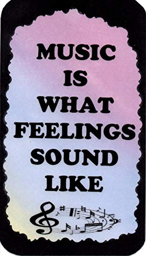 Music 3 1/2' x 6' Great Big Refrigerator Magnet Signs of Life 5060 Music is What Feelings Sound Like Saying Kitchen Decor Signs/Plaques Christmas Birthday Any Occasion House Warming Musician Gifts