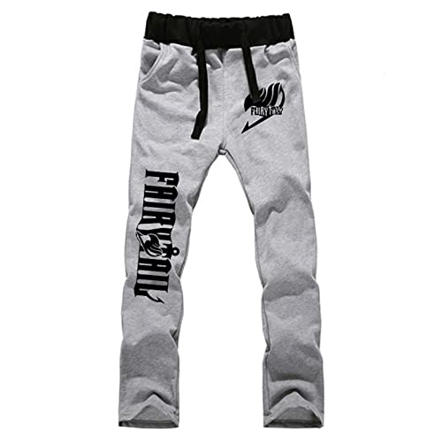 Anime Fairy Tail Pants Natsu Dragneel Trousers Gym Joggers Drawstring Sports Sweatpants D