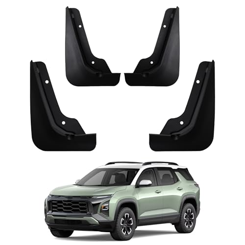 Image of Mud Flaps Compatible with Chevrolet Equinox Accessories 2026 2025 Splash Guards All Weather Fender Guard Mudguards Sediment Protection No Need to Drill Holes(Won't Fit EV)