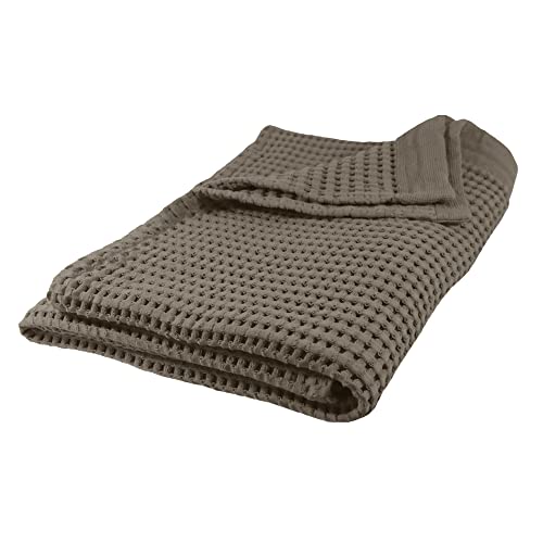 GILDEN TREE Waffle Bath Sheet Quick Dry Towel, Thin Luxury Bath Towels, Bath Sheets 40x80 Large Bath Towels, Modern Style (Stone)