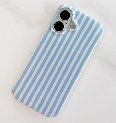 Coque mince iPhone 17 souple et résistante aux chocs bleu blanc - 5