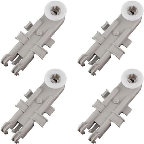 8268743 Dishwasher Upper Rack Wheel Replacement Fit Whirlpool Kenmore KitchenAid Dishwashers Top Rack Parts (Pack of 4)