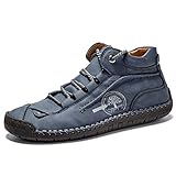 OROSUA Product OROSUA Causal Schuhe für Männer Vintage Handmade Schnürschuhe Low-Top Lederschuhe Flache rutschfeste atmungsaktive Mode Stiefeletten
