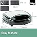 Gadgy 3-in-1 Belgian Waffle Maker & Sandwich Press – Toastie Maker with Removable Plates, Cool-Touch Handle & Indicator Lights – 750W Multi-Function Grill for Waffles, Sandwiches & Paninis