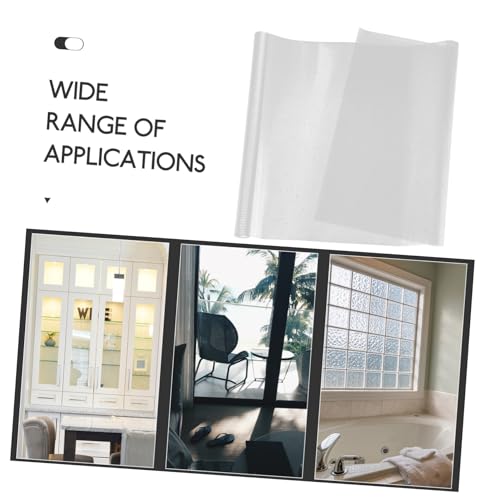 DOITOOL Vinilo Decorativo para Ventana 200x45 cm Blanco miniatura 6