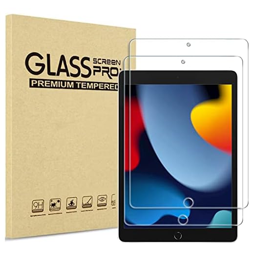 ProCase iPad 10,2" Skärmskydd, (2-Pack) Skärmskydd av Härdat Glas till 10,2" iPad 8e 2020 / iPad 7e 2019