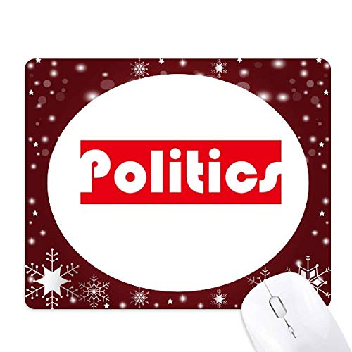 Tapis de souris hiver flocon de neige tapis de bureau politique et cours universitaires