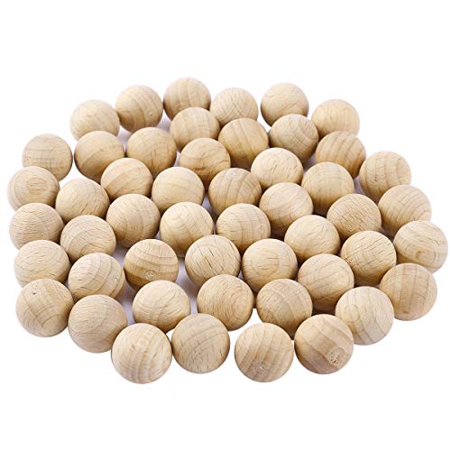 Surepromise 50PCS sfere di legno non trattato con