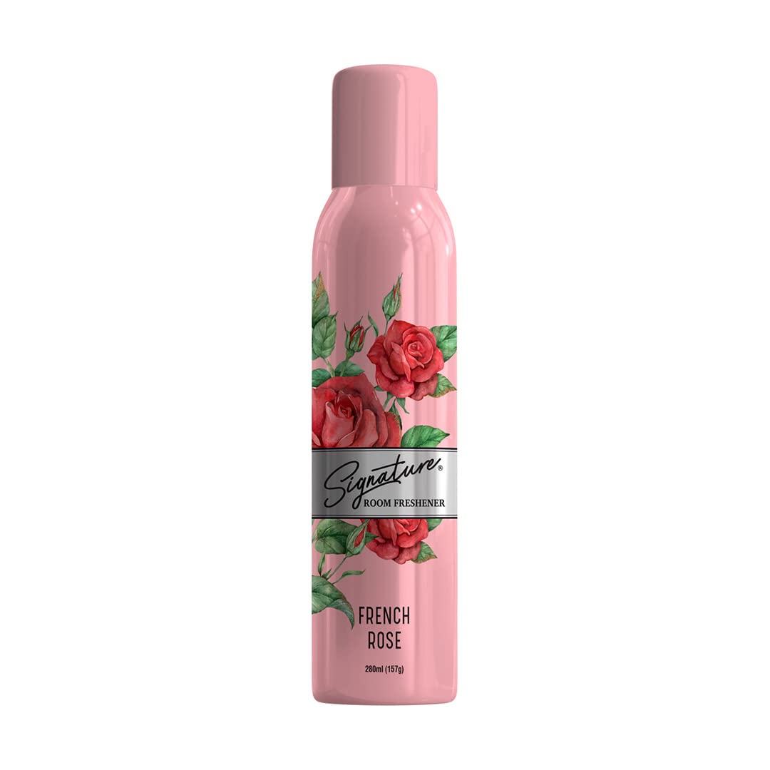 Signature Rose No Gas Air Freshener - 250 ml|Instantly freshenes the area|Removes bad odour|Use anywhere in home, room & car|Revitalizing & long lasting aroma|Pack of 1