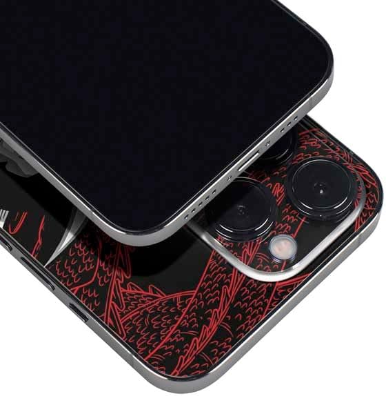 Vista 50 de Skinit Calcomanía para iPhone 14 Pro Max, diseño oficial de Dragon Ball Z Goku Iconic Kanji Symbol Naranja